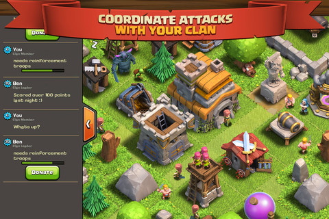 Clash of Clans is an addictive mixture of strategic planning and competitive fast-paced combats.